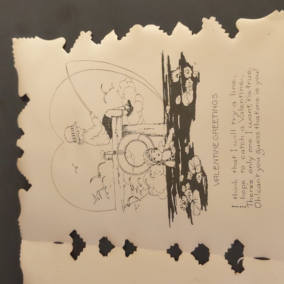 Antique Whitney Made Embossed Paper Lace Die Cut Valentine Cards (2) - Picture 11 of 11